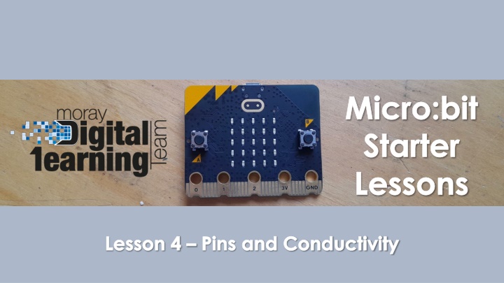 micro bit starter lessons