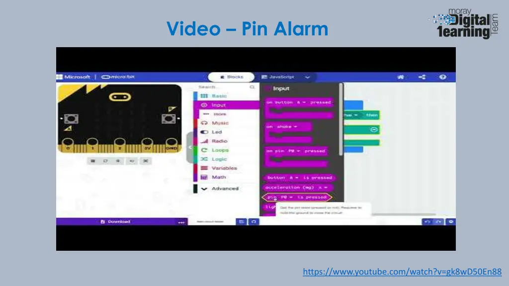 video pin alarm