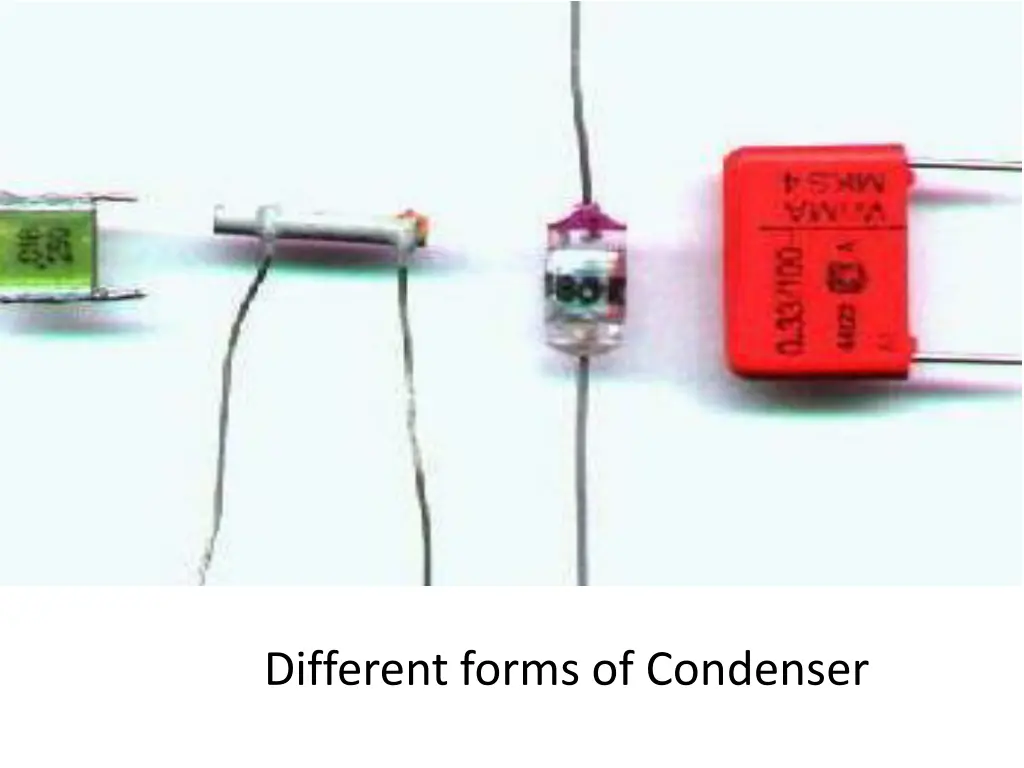 different forms of condenser