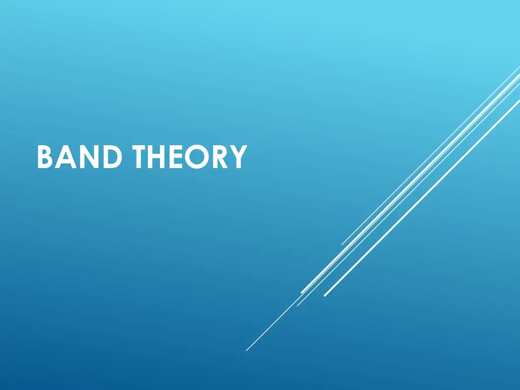 band theory