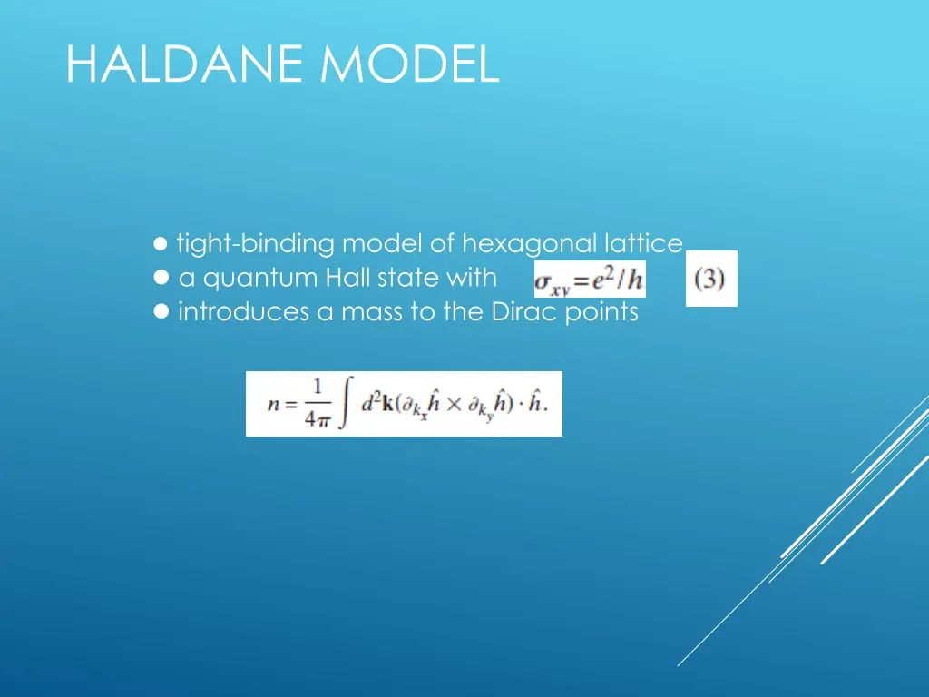 haldane model