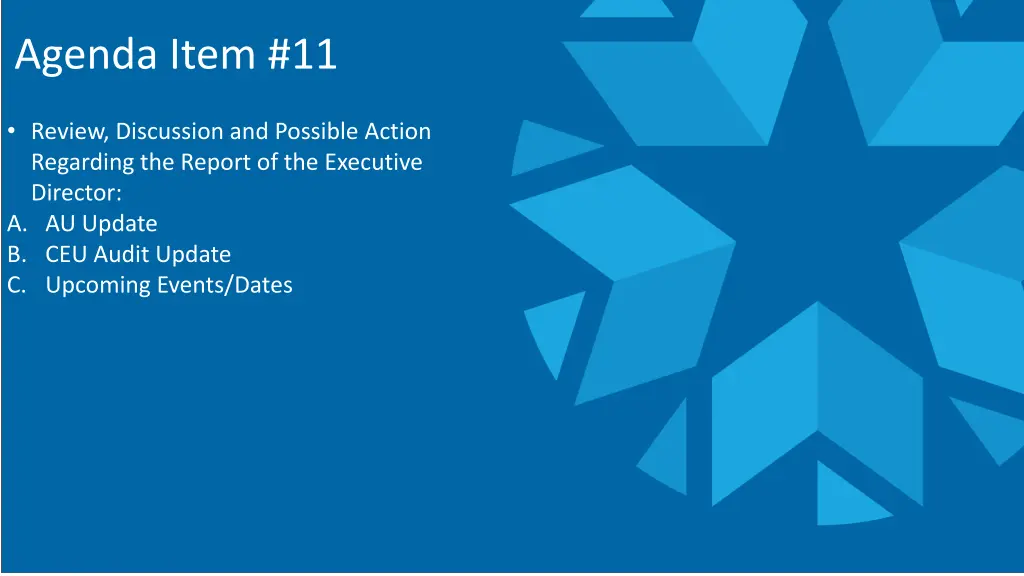 agenda item 11
