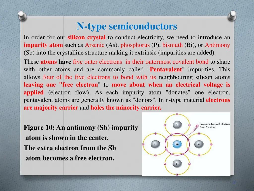 n type semiconductors