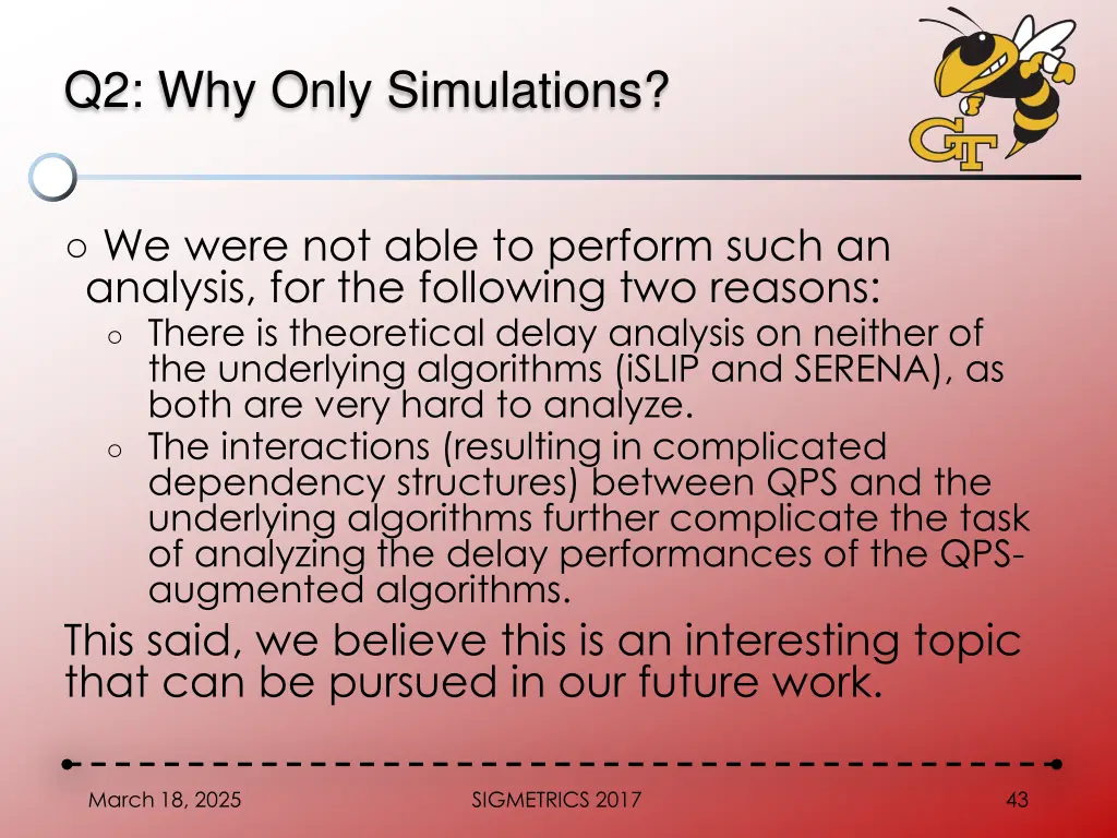 q2 why only simulations
