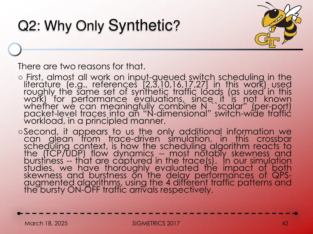 q2 why only synthetic