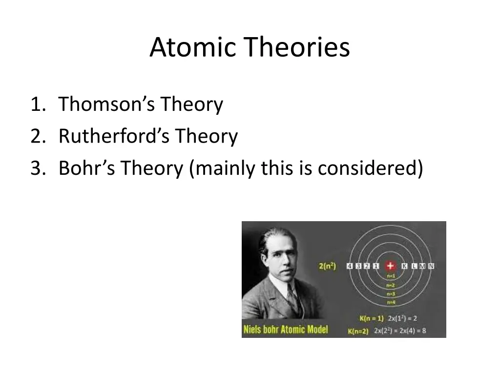 atomic theories