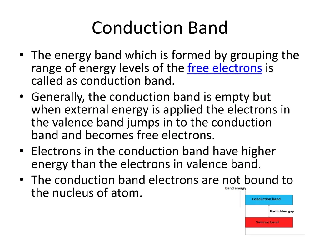 conduction band