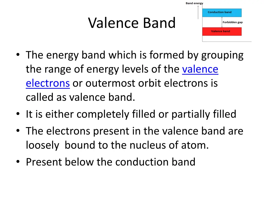 valence band