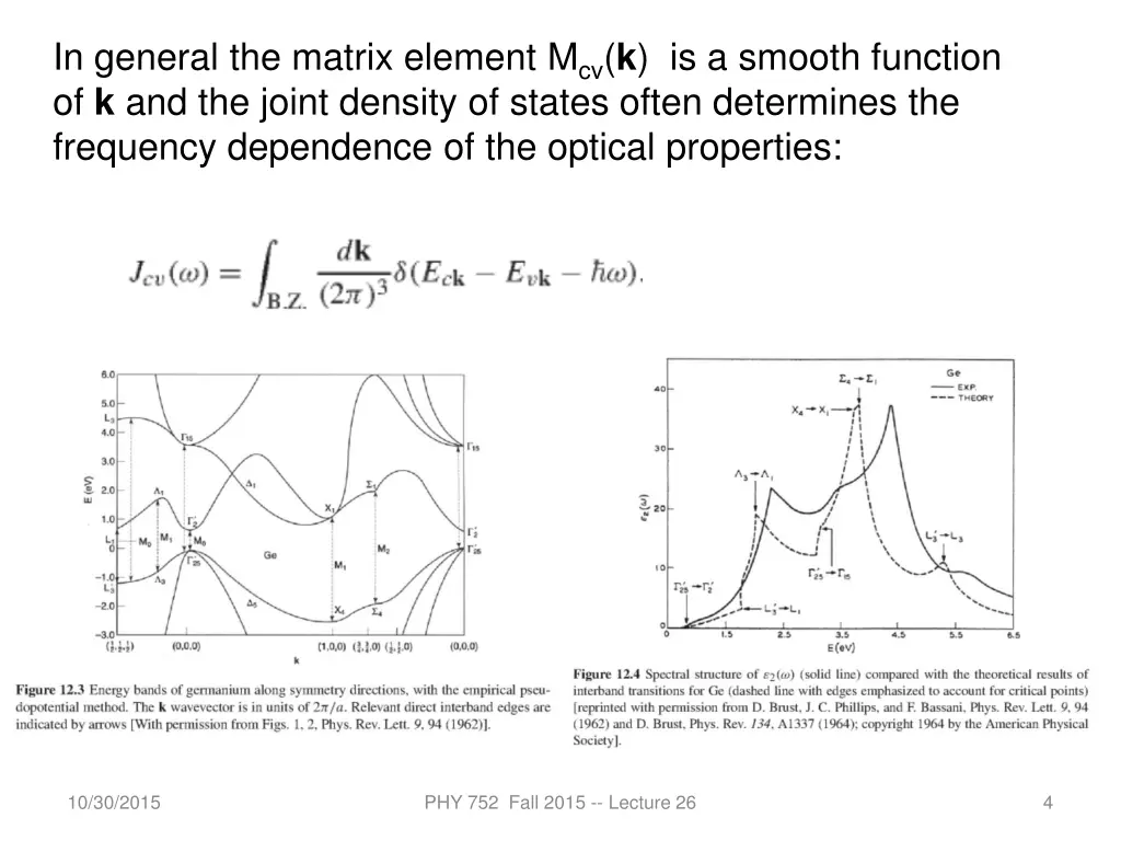 in general the matrix element m cv k is a smooth