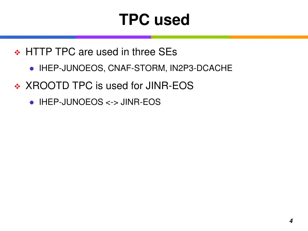 tpc used