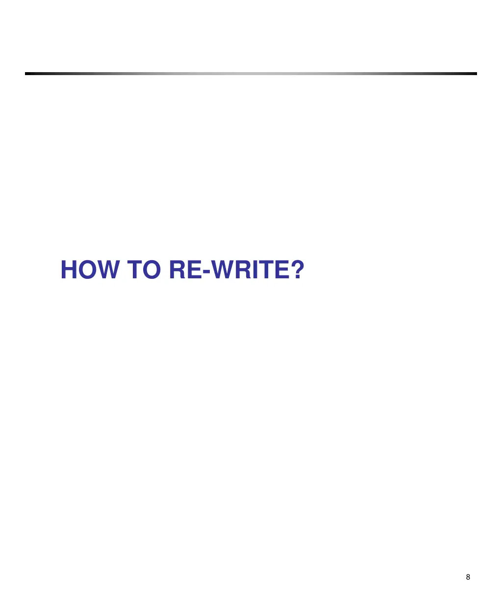 how to re write