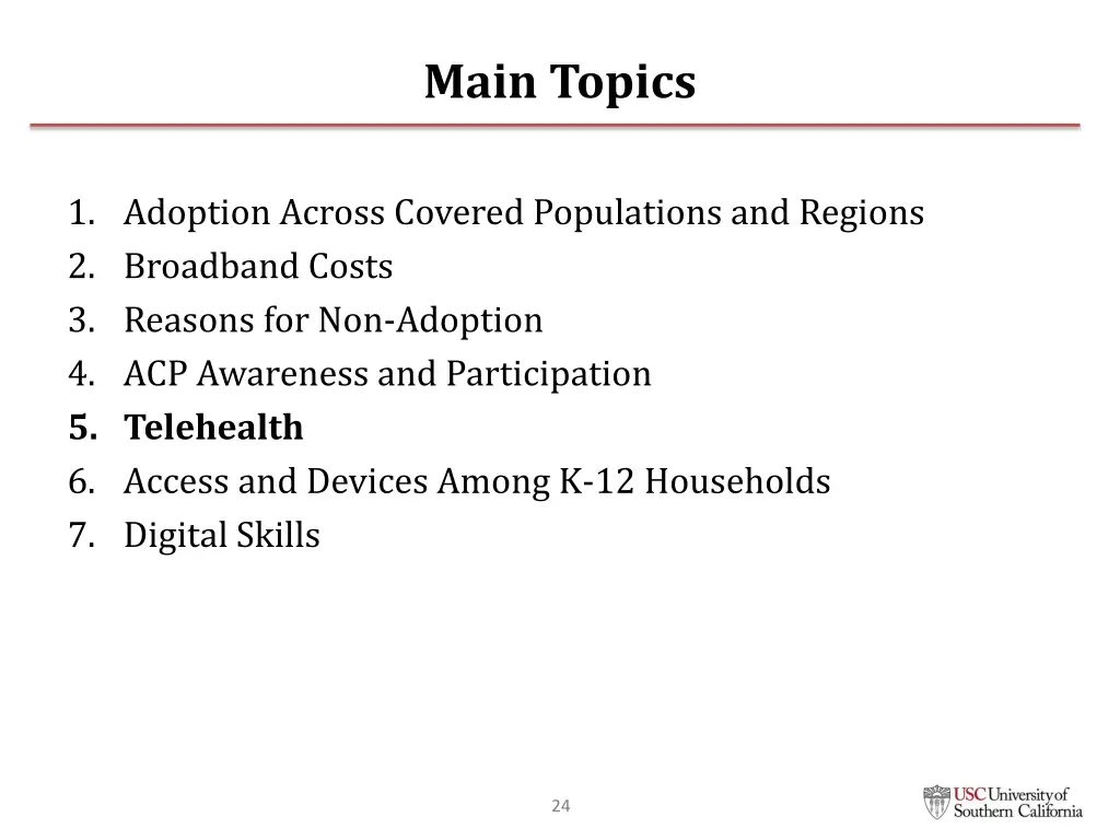 main topics 5