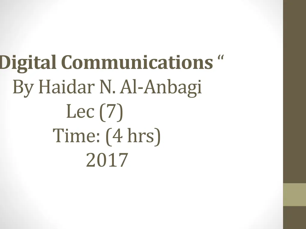 digital communications by haidarn al anbagi