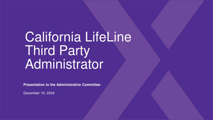 california lifeline third party administrator