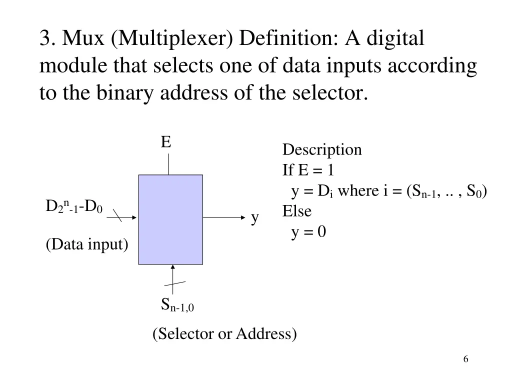 3 mux multiplexer definition a digital module
