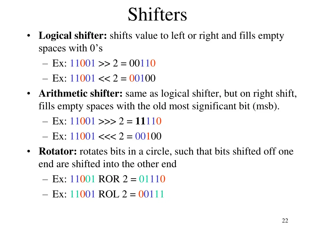 shifters