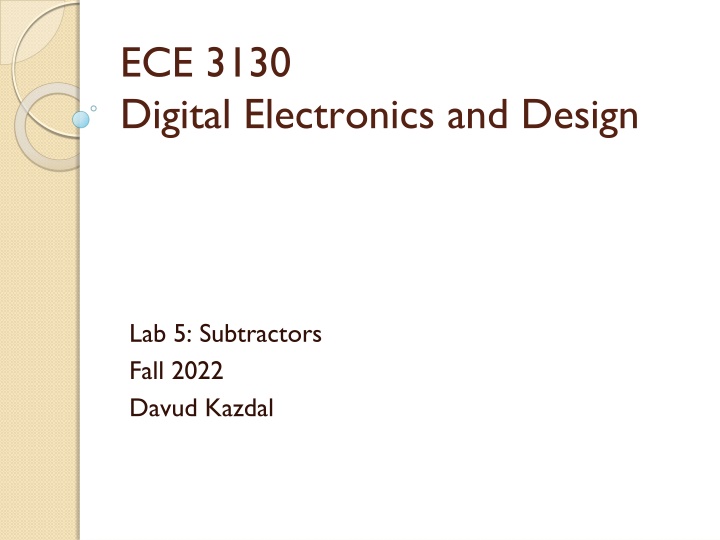 ece 3130 digital electronics and design