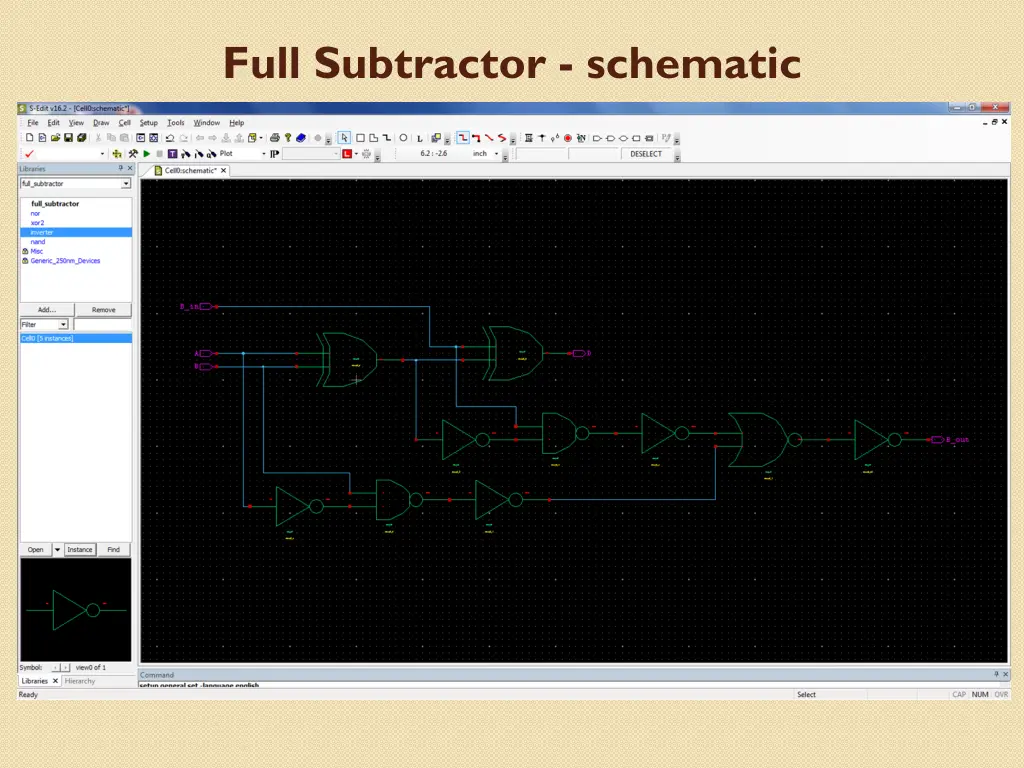 full subtractor schematic