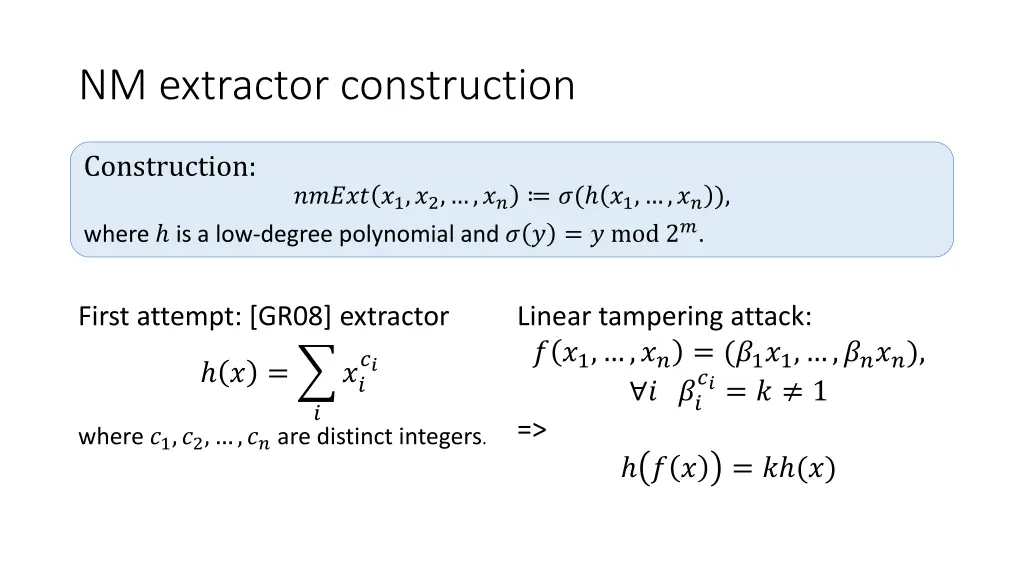nm extractor construction