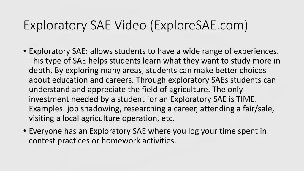 exploratory sae video exploresae com