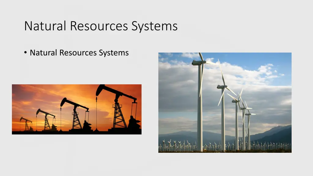 natural resources systems