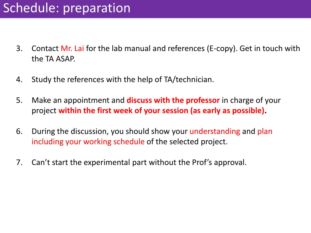 schedule preparation 1