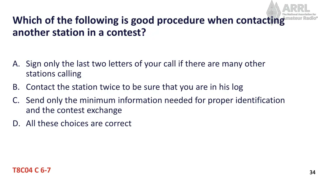 which of the following is good procedure when
