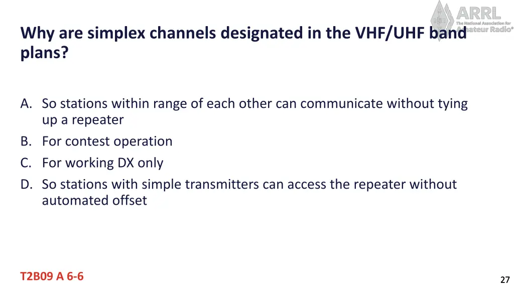 why are simplex channels designated