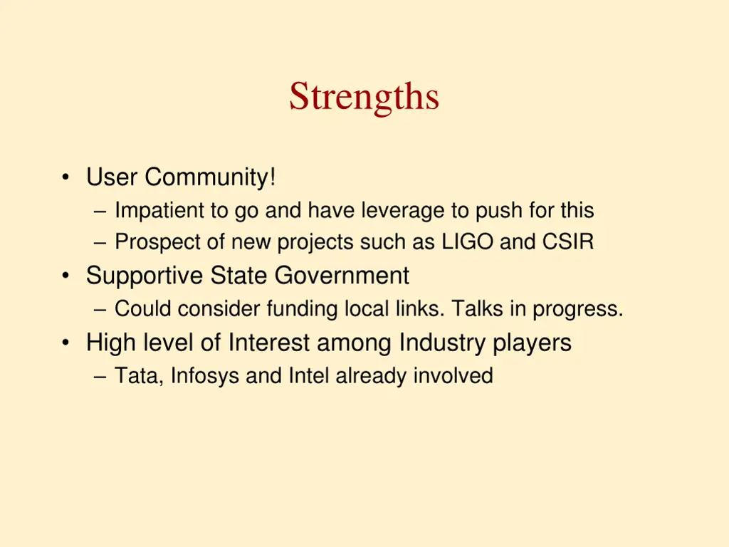 strengths