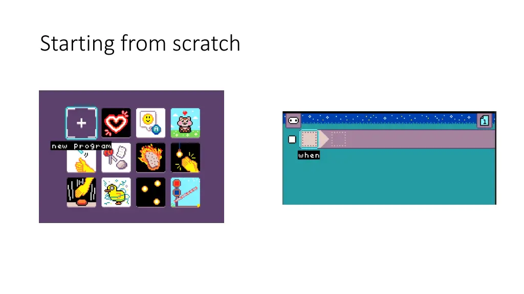 starting from scratch