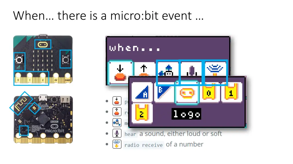 when there is a micro bit event