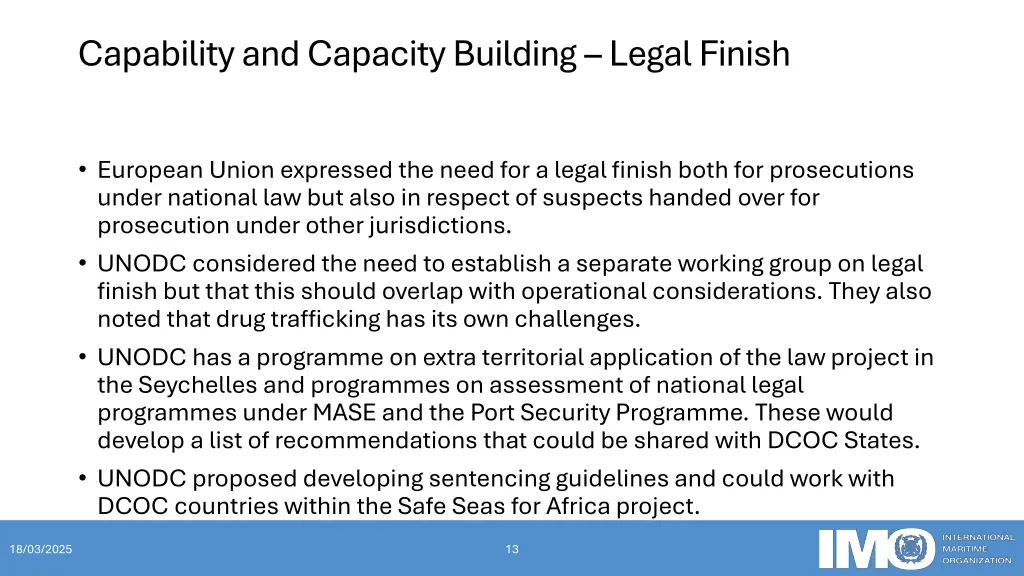 capability and capacity building legal finish