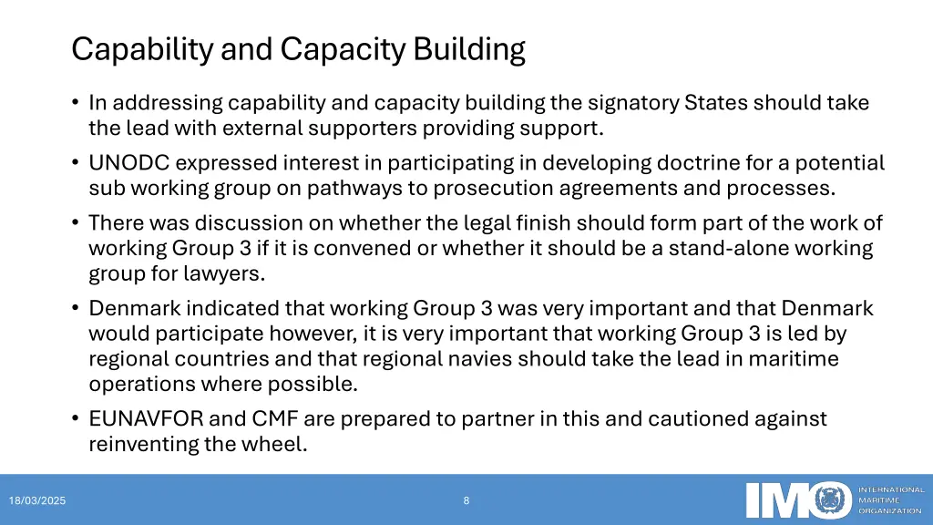 capability and capacity building