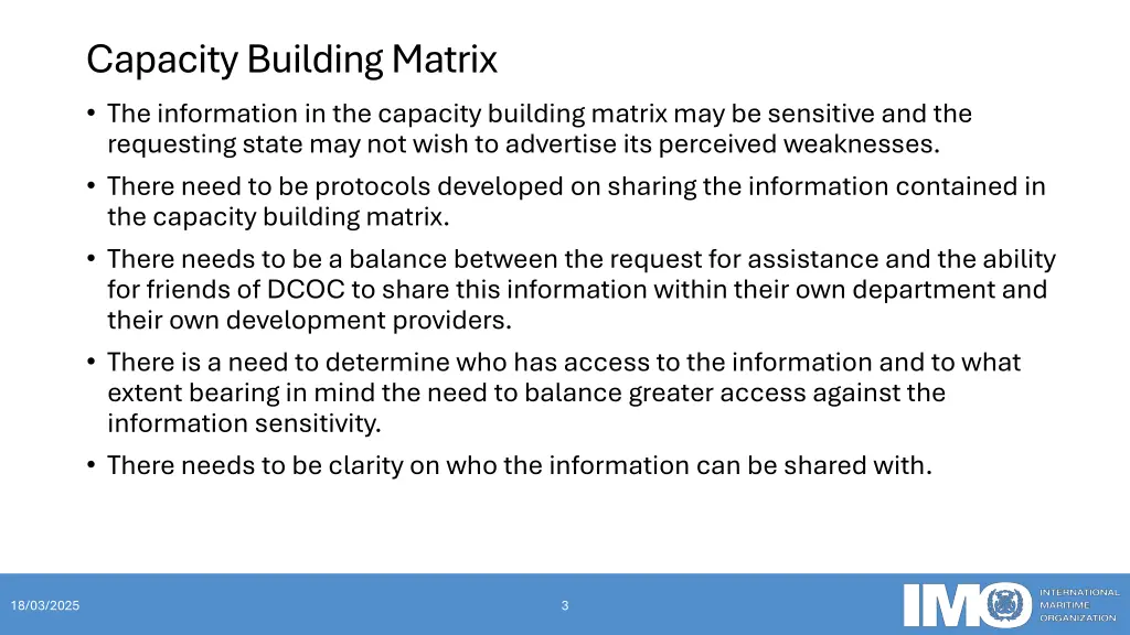 capacity building matrix the information