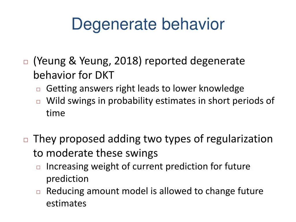 degenerate behavior 1