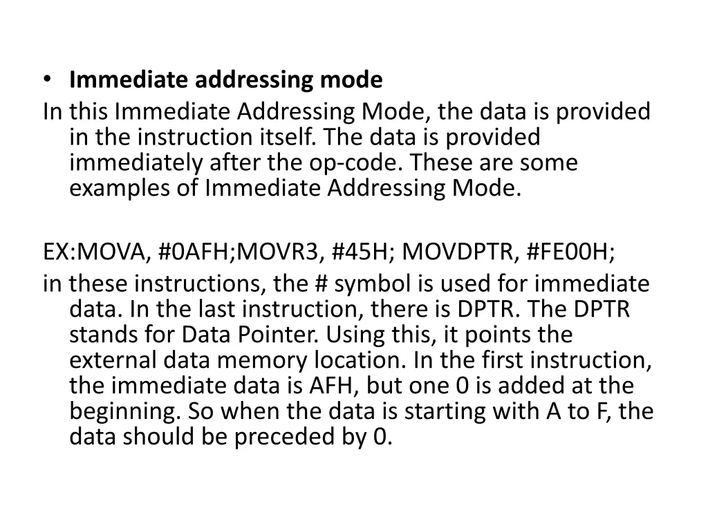 immediate addressing mode in this immediate