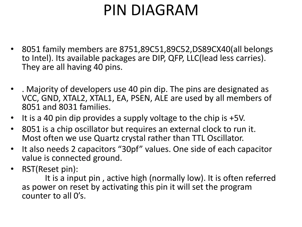 pin diagram