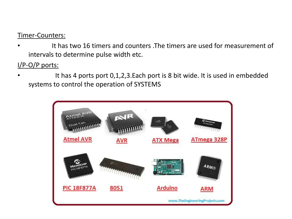 timer counters intervals to determine pulse width