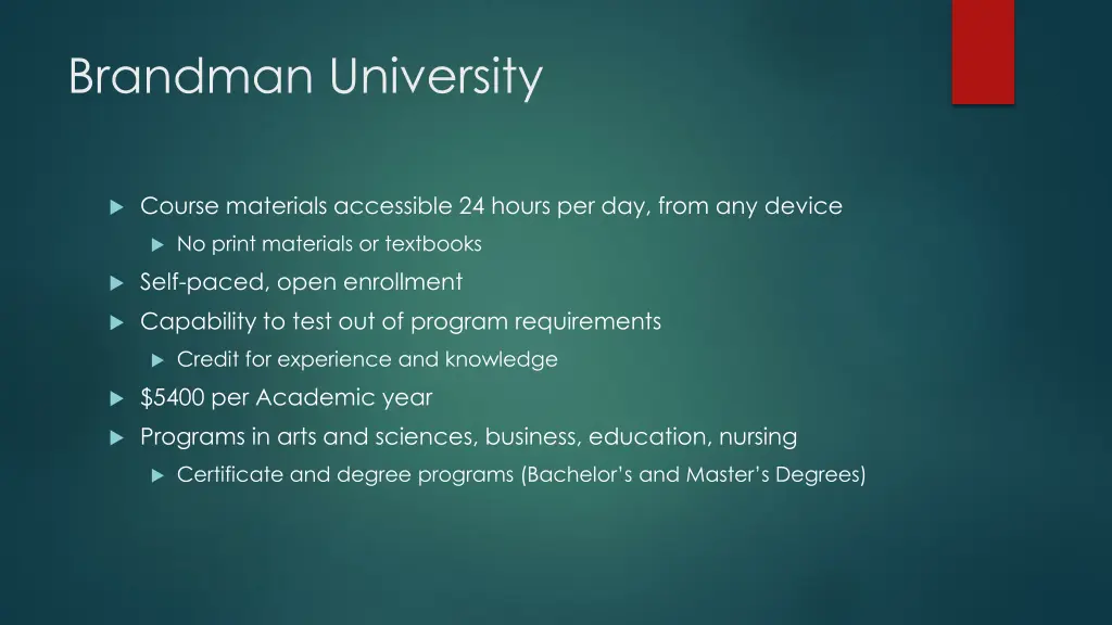 brandman university