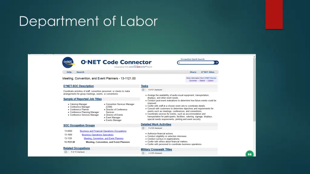 department of labor