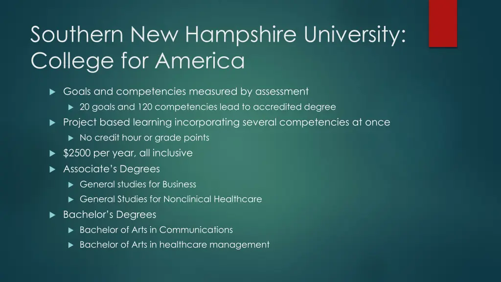 southern new hampshire university college