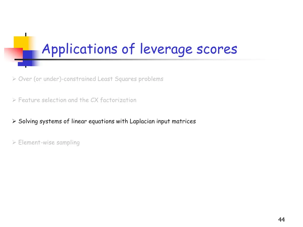 applications of leverage scores 4