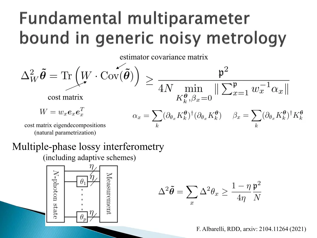 estimator covariance matrix