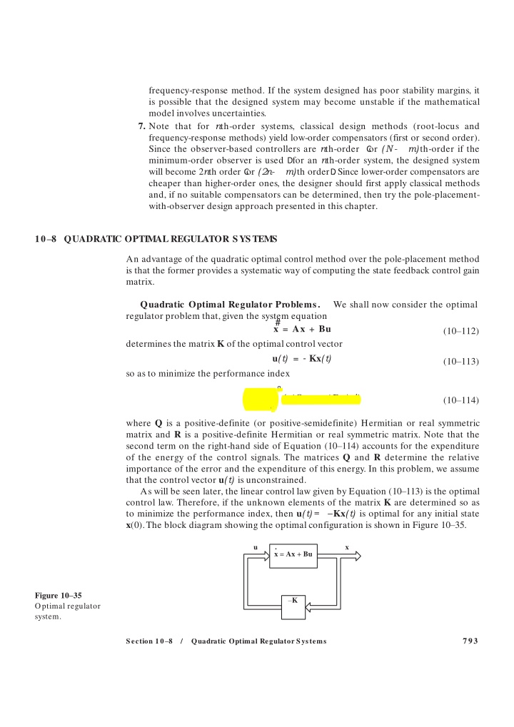 frequency response method if the system designed
