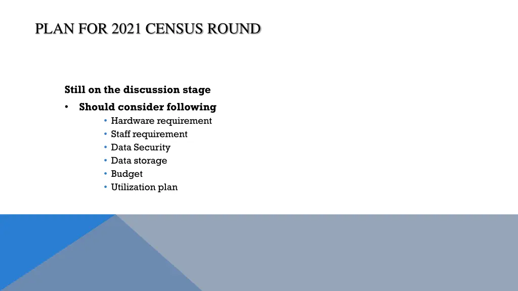 plan for 2021 census round