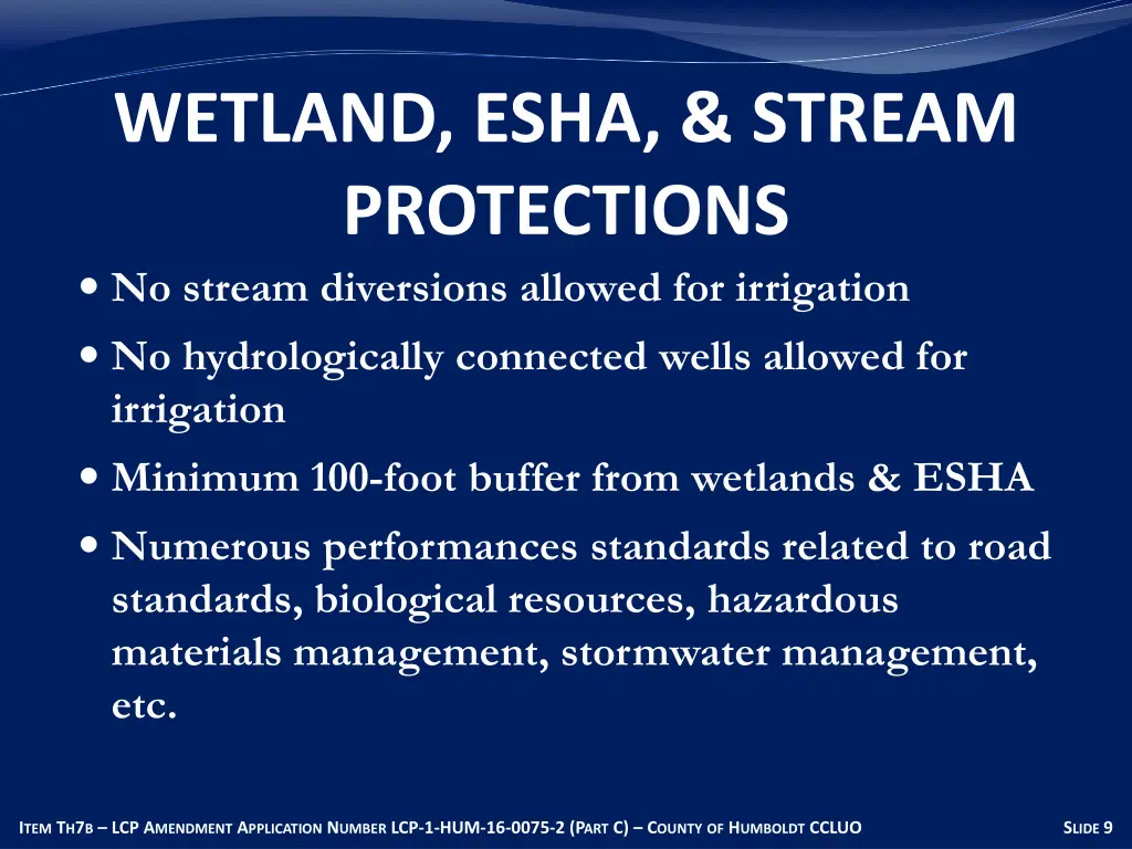 wetland esha stream protections