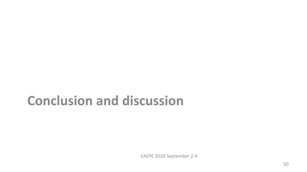 conclusion and discussion