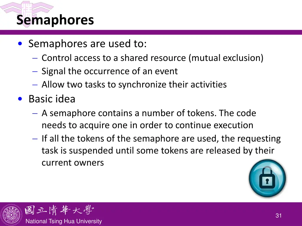 semaphores