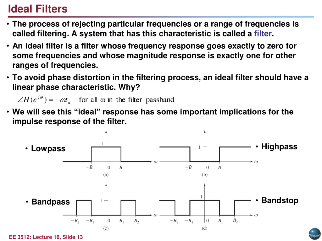 ideal filters