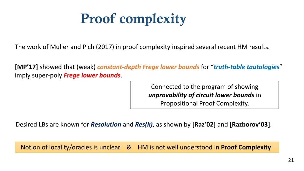 proof complexity